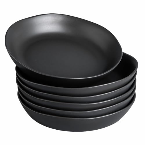 9.75'' Large Ceramic Pasta Bowls (6 Count)
