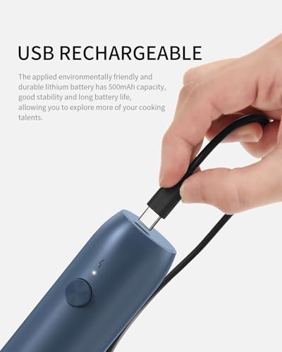 Rechargeable Milk Frother Handheld with Stand