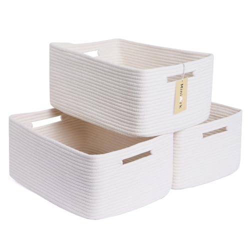 Large Storage Baskets for Shelves (3 Count)