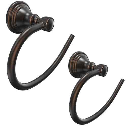 Towel Ring Wall Mount for Bathroom (2 Count)