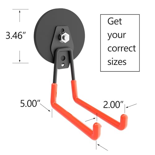 Heavy Duty Large Magnetic Hooks (4 Count)