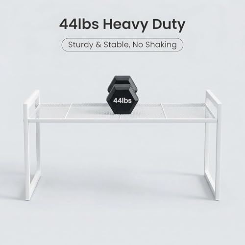 Stackable Kitchen Cabinet Organizer Shelf Pantry Rack (2 Count)