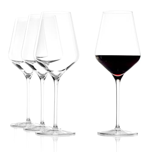 Quatrophil Red Wine Glasses Crystal (4 Count)