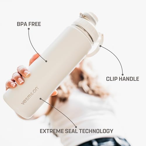 Vessence 32 Oz Stainless Steel Tea Infuser Bottle for Loose Leaf Tea