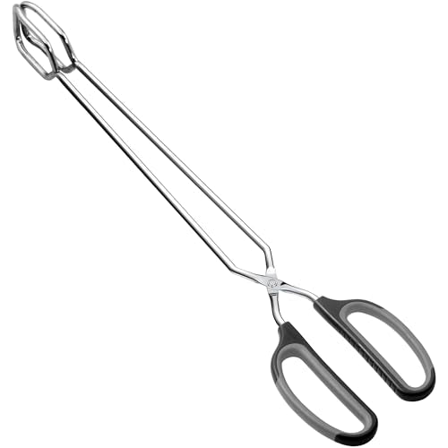 Scissor Tongs 16" Extra Long Stainless Steel Barbecue Grilling Tongs