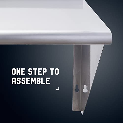 NSF Stainless Steel Shelf 12''x72''