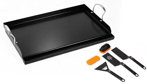 Updated 25" x 16" Cast Iron Griddle for Gas Grill