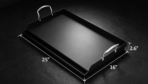 25" x 16" Cast Iron Grill Griddle Kit