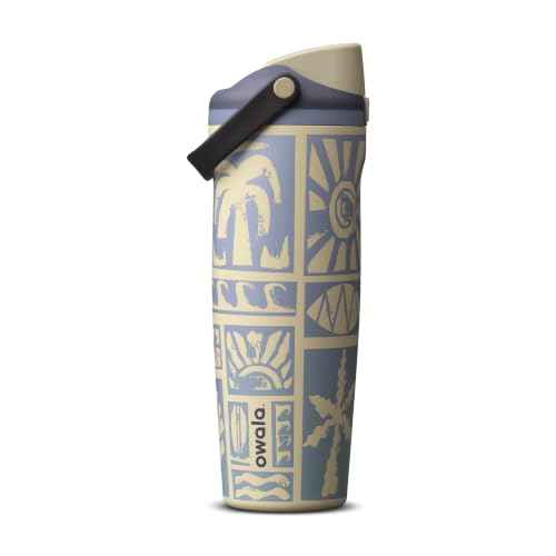 FreeSip Sway Stainless Steel Water Bottle 30 oz Vintage Surf