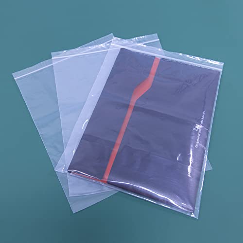 1000 Count 10" x 13" Clear Zip Bags