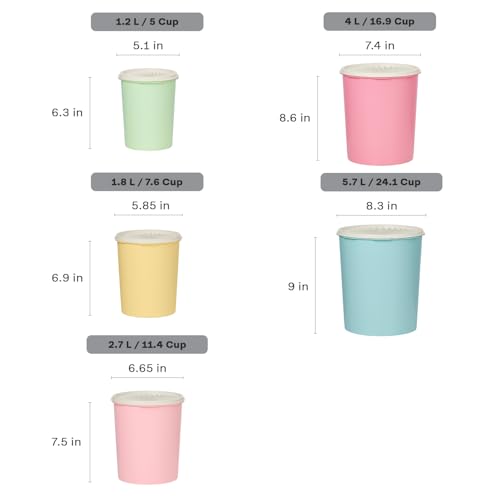 Heritage 10 Piece Pastel Tall Canister Set
