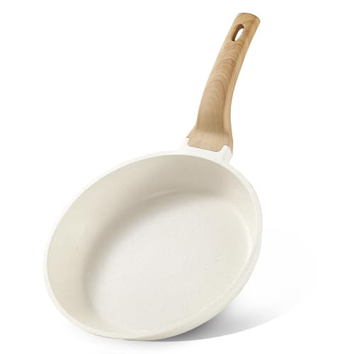 10 Inch Non Stick Cream White Frying Pan