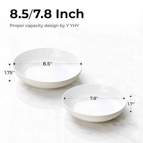 7.8'' Pasta Bowls for Small Portions (6 Count)