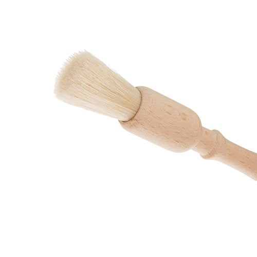 Natural Pig Bristle Pastry Brush with Untreated Beechwood Handle for Basting