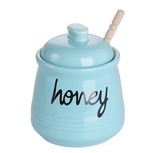 Honey Jar with Dipper and Lid (12 Ounce)