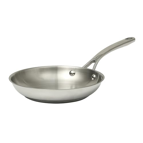 Castelle 8" Stainless Steel Frying Pan Non Toxic Fry Pan Skillet