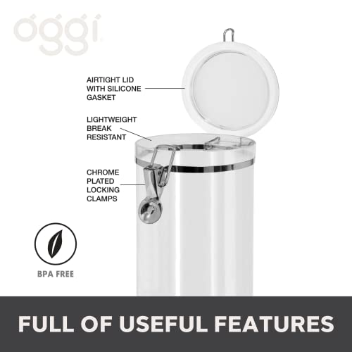 Medium Sized Clear Canister with Clamp Lid