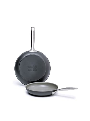 Chatham Hard Anodized Healthy Ceramic Nonstick 8" and 10" Frying Pan Skillet Set