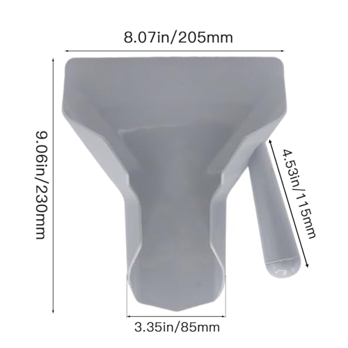 Polycarbonate French Fry Scoop Right Handle for Ice Candy Snacks