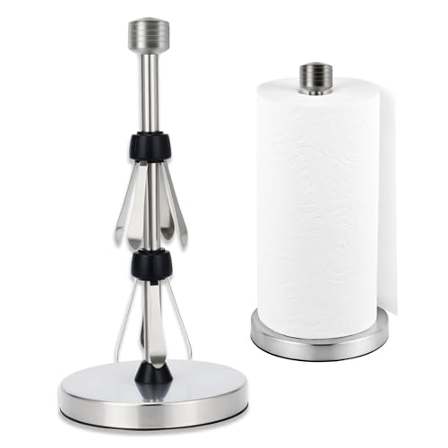 Stainless Steel Silver Paper Towel Holder Designed for Easy One