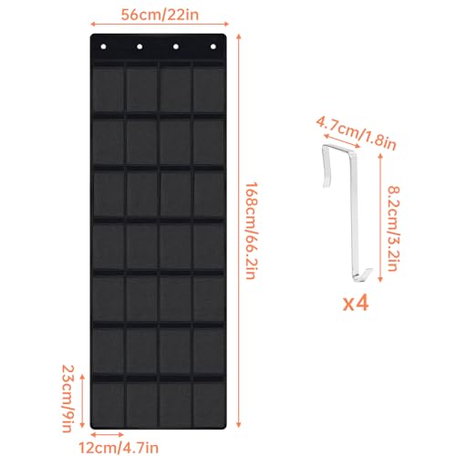 28 Pockets Door Hanging Cup Organizer Fit for Stanley Tumbler