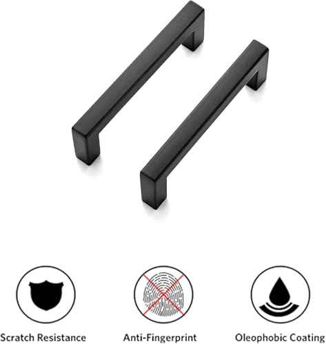 Matte Black Cabinet Handles Solid Cabinet Pulls