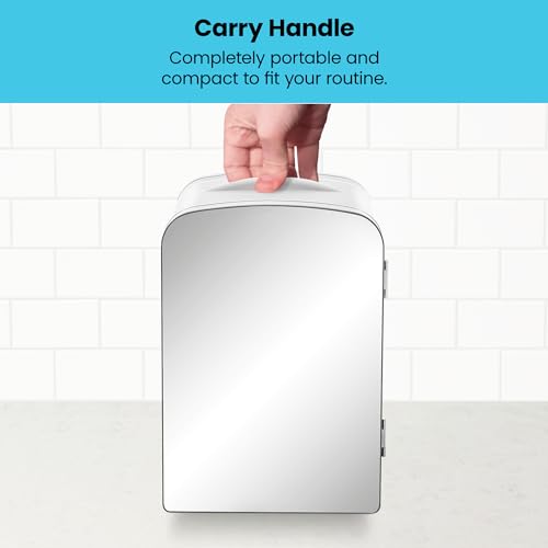 Iceman Portable Mirrored Personal Fridge 4L Mini Refrigerator