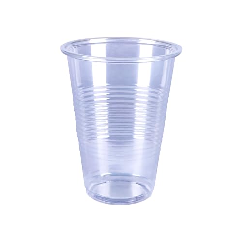 Disposable Clear Plastic Cups for Cold Drinks (50 Count)