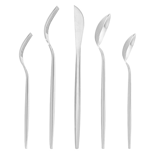 Matte Silverware Set for 12
