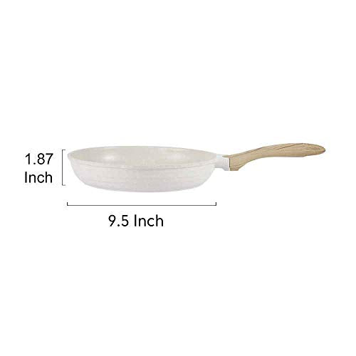 9.5 Inch Nonstick Frying Pan Skillet with Dual Spouts Omelet Egg Pan