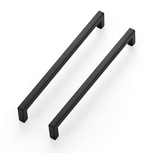 Matte Black Cabinet Handles Solid Cabinet Pulls 7 (10 Count)