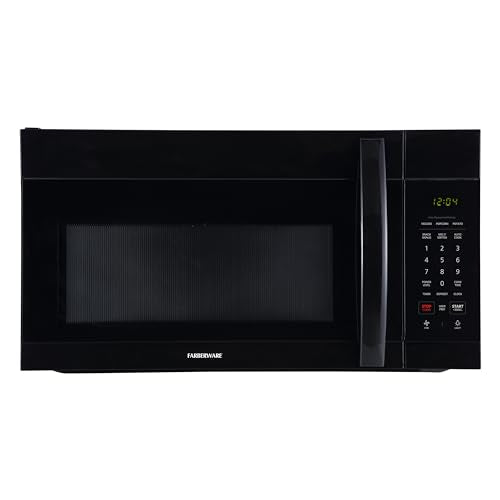 Over-the-Range Microwave Oven, 1.7 Cu. Ft., 1000W, Sensor Cooking, Auto Reheat, Multi-Stage Cooking, Melt/Soften Feature, Child Safety Lock, LED Display - Space Efficient & Powerful