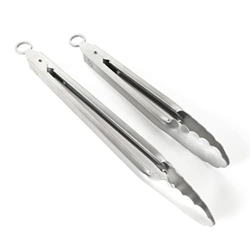 Richburn 2 Piece Stainless Steel Tongs Set