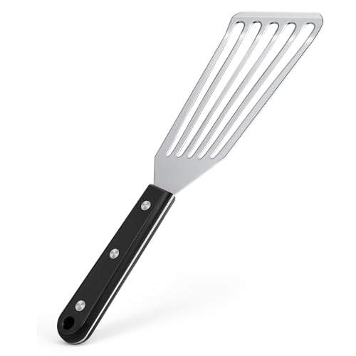 Newness Metal Fish Turner Spatula Stainless Steel for Kitchen Use