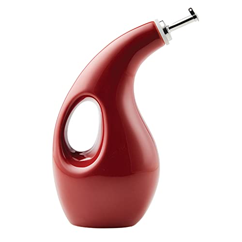 Ceramic EVOO Oil and Vinegar Dispensing Bottle with Spout