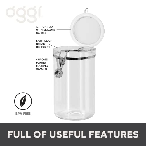 Large Clear Canister with Clamp Lid