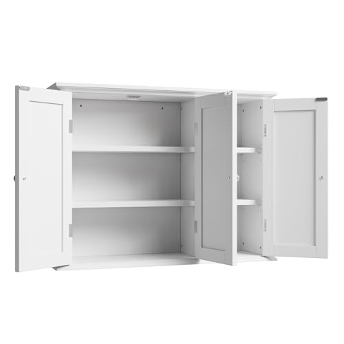 Laundry Cabinet with 3 Doors and Adjustable Shelves