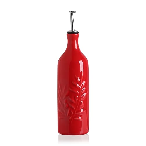 Sweejar Large Ceramic Olive Oil Dispenser Bottle