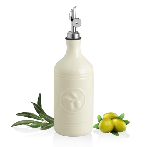 Sweejar 16 Oz Ceramic Olive Oil Dispenser Bottle