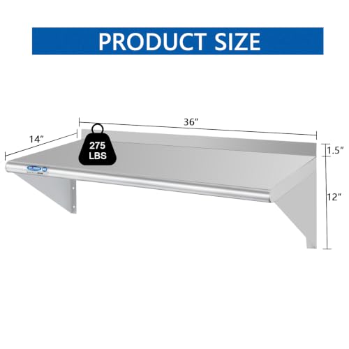 HARDURA Stainless Steel Shelf 14" x 36"