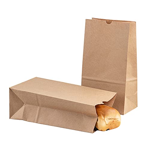 Bag Tek 12 LB Disposable Lunch Bags 100 Sturdy Take (100 Count)