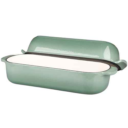 Enameled Cast Iron Loaf Pan with Lid