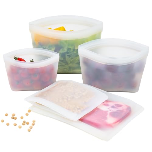 Silicone Bags for Food Storage (5 Count)