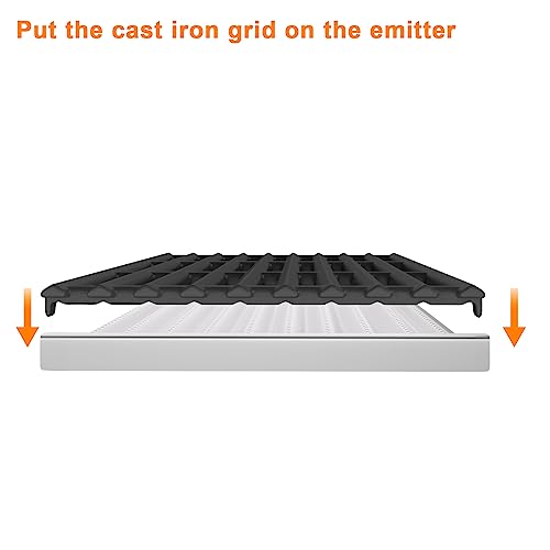 Cooking Grid Grates and Emitter Plates Replacement Parts for Charbroil TRU