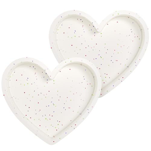 6 Inch Small Heart Shaped Cake Pans Silicone for Baking (2 Count)