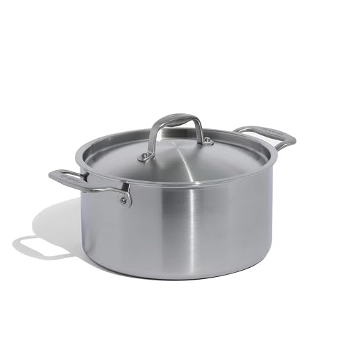 Cookware 6 Quart Stainless Steel Stock Pot With Lid