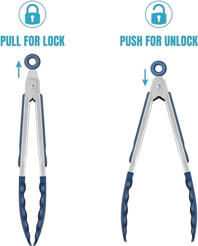 Mini Silicone Kitchen Tongs for Cooking