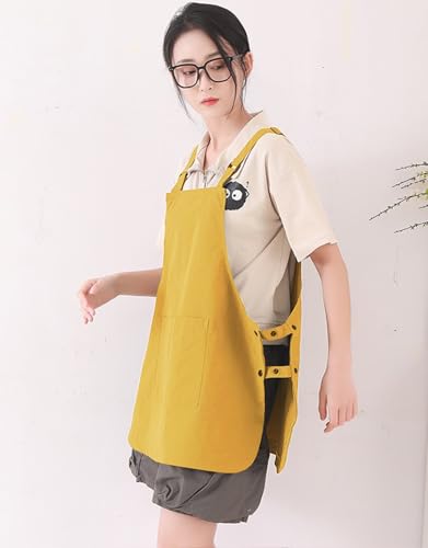 Waterproof Reversible Adjustable Bib Apron with 3