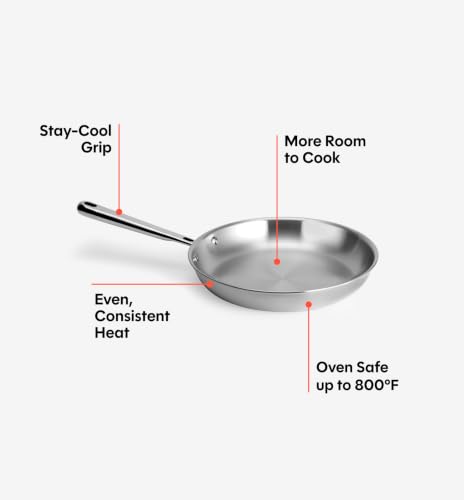 5 Ply Stainless Steel 8" Frying Pan