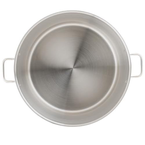 Silver 80 qt Stainless Steel Stock Pot with Cover